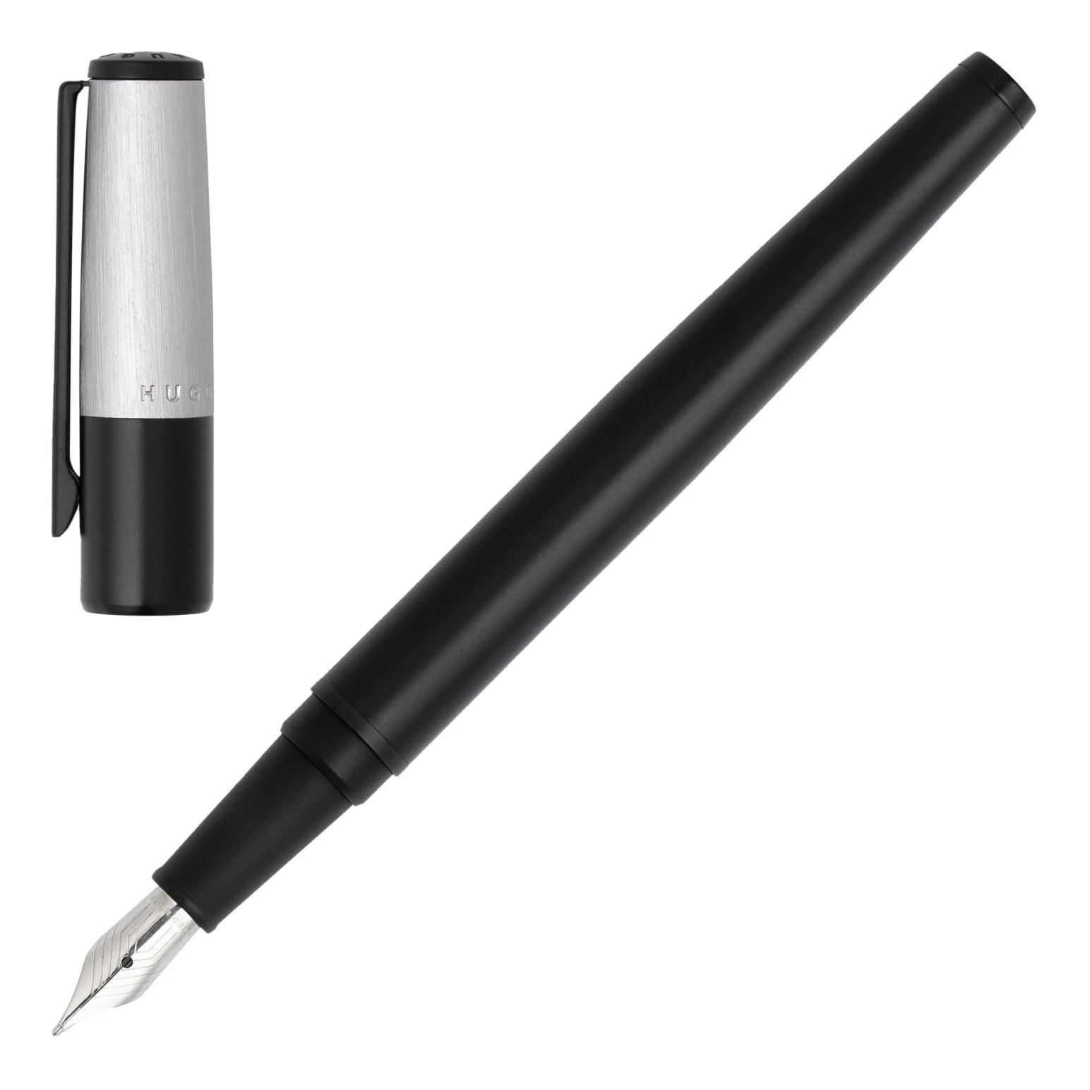 Hugo Boss Gear Minimal Black & Chrome Fountain Pen